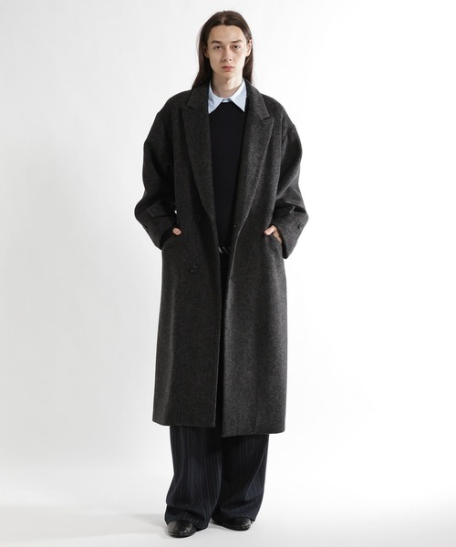 HARE(ハレ)の「ハイウールダブルコート(HARE)(チェスターコート・メンズ・ブラック/グレー/ブルー/オレンジ系その他・SMALL/MEDIUM/LARGE)」の3枚目の写真