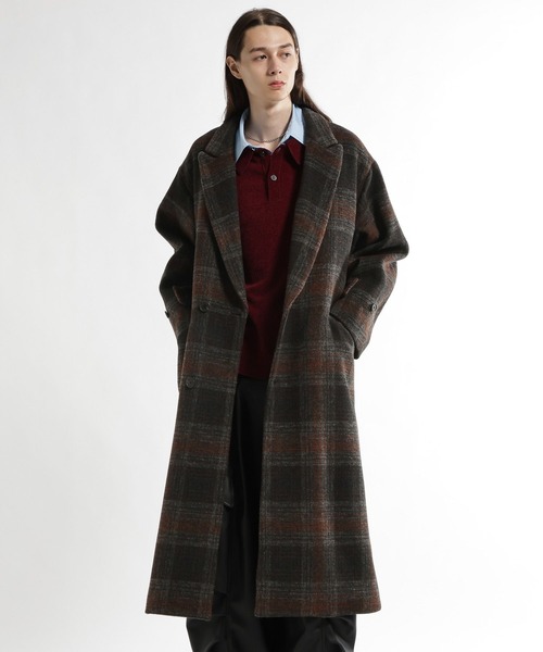 HARE(ハレ)の「ハイウールダブルコート(HARE)(チェスターコート・メンズ・ブラック/グレー/ブルー/オレンジ系その他・SMALL/MEDIUM/LARGE)」の7枚目の写真