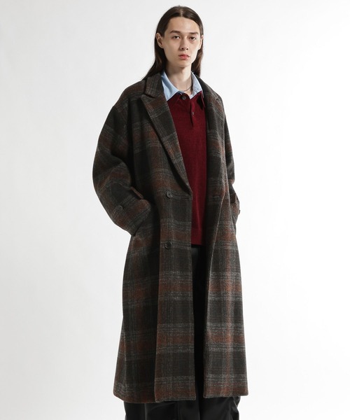 HARE(ハレ)の「ハイウールダブルコート(HARE)(チェスターコート・メンズ・ブラック/グレー/ブルー/オレンジ系その他・SMALL/MEDIUM/LARGE)」の8枚目の写真