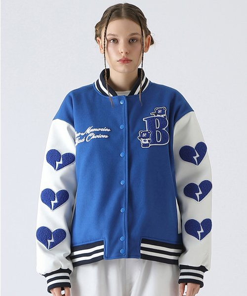 BadBlue(バッドブルー)の「BadBear Varsity Jacket(スタジャン・レディース・その他・1/2)」の3枚目の写真