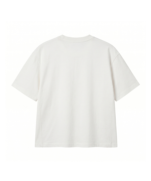 NOMING（ノミング）の「ルーズフィットクロップイージーショートスリーブ - アイボリー（Tシャツ/カットソー・メンズ・アイボリー・SMALL/MEDIUM/LARGE/X-LARGE）」の6枚目の写真