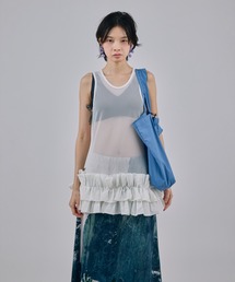 NON TOKYO/ノントーキョー/FRILL MESH TANK-TOPフリルメッシュタンクトップ