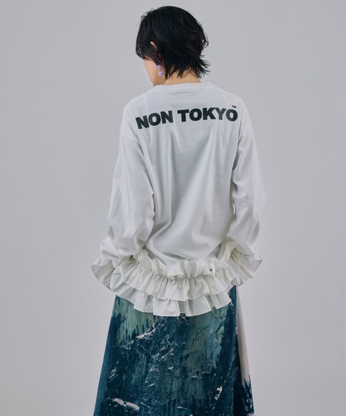 NON TOKYO(ノントーキョー)の「NON TOKYO/ノントーキョー/FRILL MESH TANK-TOPフリルメッシュタンクトップ(タンクトップ・レディース・ピンク/ブルー/ホワイト・F)」の6枚目の写真