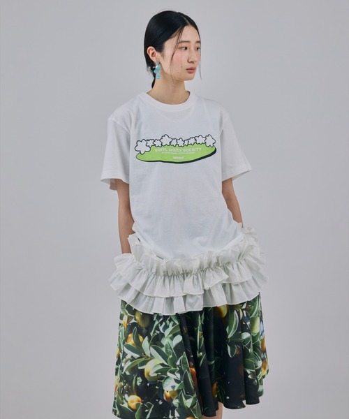 NON TOKYO(ノントーキョー)の「NON TOKYO/ノントーキョー/FRILL MESH TANK-TOPフリルメッシュタンクトップ(タンクトップ・レディース・ピンク/ブルー/ホワイト・F)」の8枚目の写真