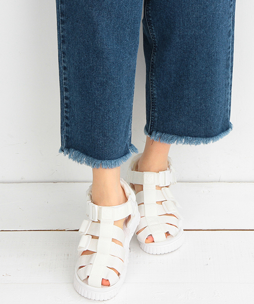 SHAKA（シャカ）の「SHAKA×ビーミング by ビームス / 40th別注 NEW HIKER（サンダル・レディース・ホワイト/ブラック・6/5）」の17枚目の写真