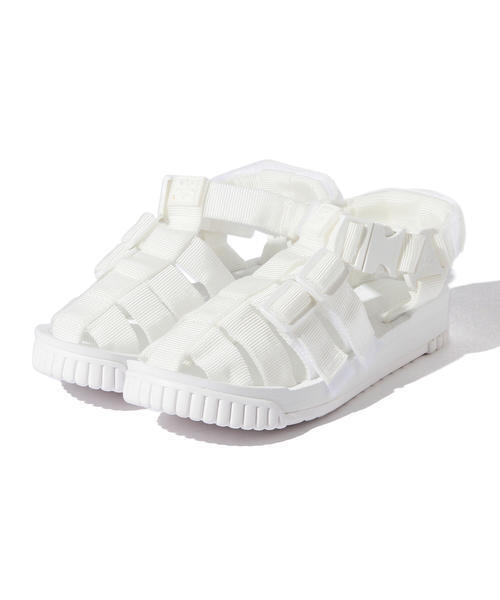 SHAKA（シャカ）の「SHAKA×ビーミング by ビームス / 40th別注 NEW HIKER（サンダル・レディース・ホワイト/ブラック・6/5）」の3枚目の写真