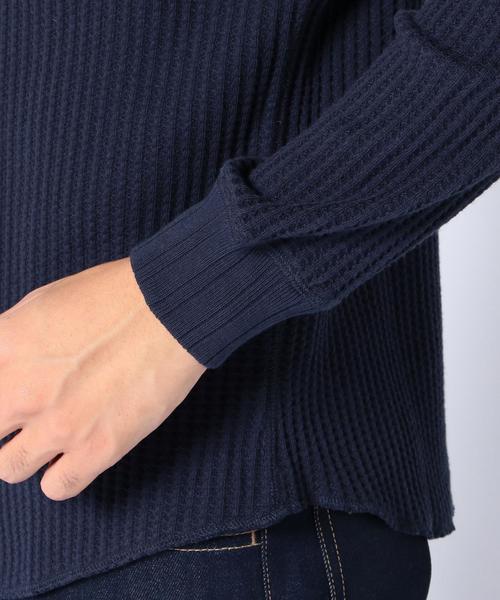 coen(コーエン)の「ワッフルロングスリーブカットソー(Tシャツ/カットソー・メンズ・ホワイト/ネイビー・LARGE/X-LARGE/SMALL/MEDIUM)」の8枚目の写真