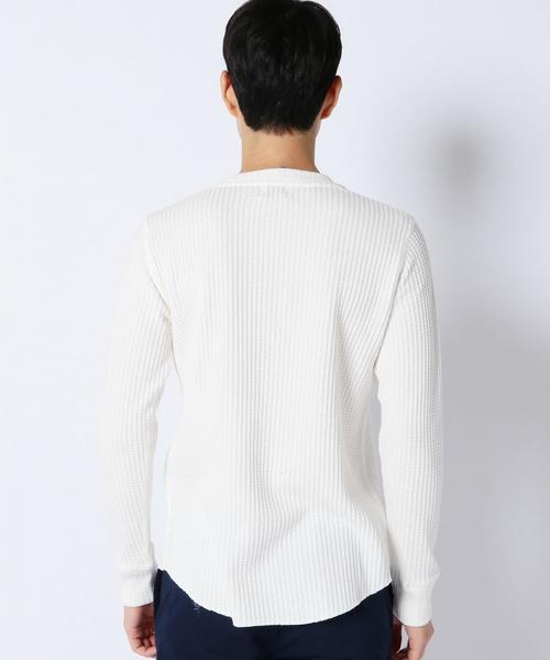 coen(コーエン)の「ワッフルロングスリーブカットソー(Tシャツ/カットソー・メンズ・ホワイト/ネイビー・LARGE/X-LARGE/SMALL/MEDIUM)」の10枚目の写真