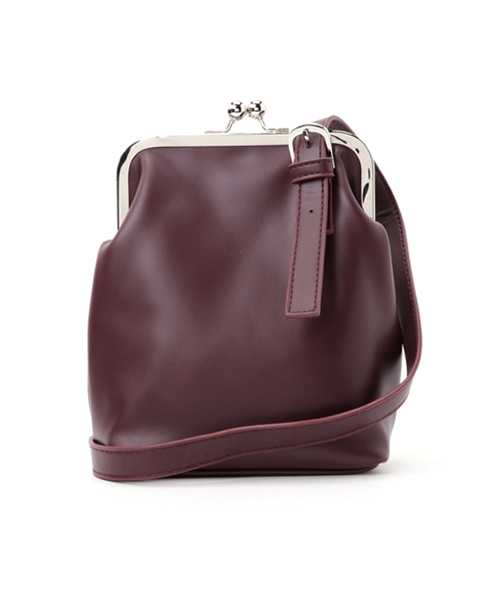 merlot plus（メルロープリュス）の「がま口ミニショルダーバッグ2176（ショルダーバッグ・レディース・オフホワイト/ブラック/ワイン/アイボリー/ブル－グレ－/ピンク・FREE）」の6枚目の写真