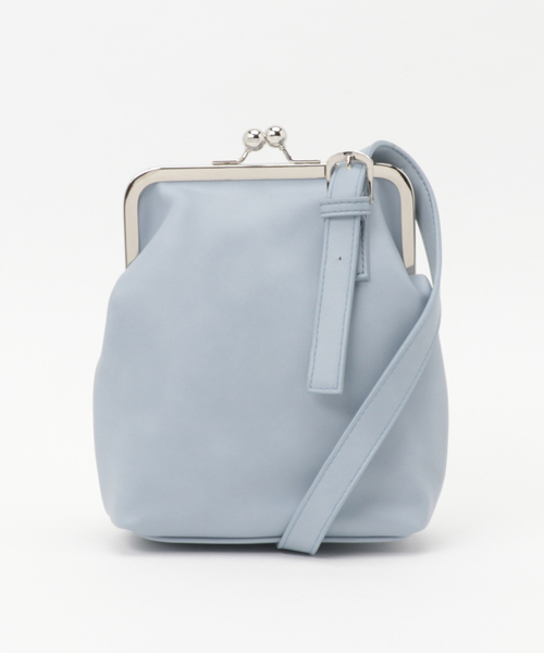 merlot plus（メルロープリュス）の「がま口ミニショルダーバッグ2176（ショルダーバッグ・レディース・オフホワイト/ブラック/ワイン/アイボリー/ブル－グレ－/ピンク・FREE）」の4枚目の写真