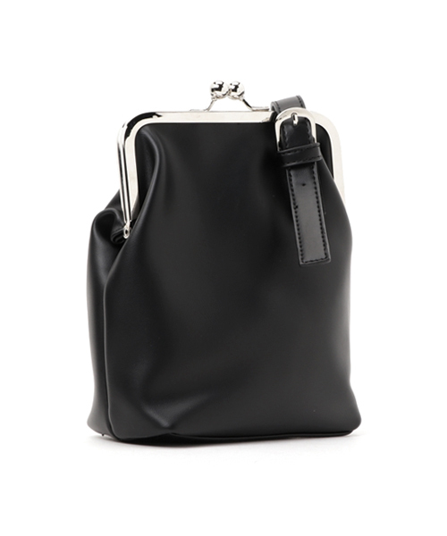 merlot plus（メルロープリュス）の「がま口ミニショルダーバッグ2176（ショルダーバッグ・レディース・オフホワイト/ブラック/ワイン/アイボリー/ブル－グレ－/ピンク・FREE）」の8枚目の写真