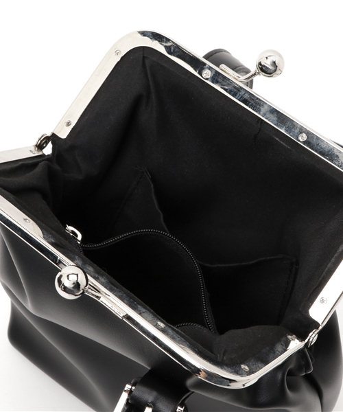 merlot plus（メルロープリュス）の「がま口ミニショルダーバッグ2176（ショルダーバッグ・レディース・オフホワイト/ブラック/ワイン/アイボリー/ブル－グレ－/ピンク・FREE）」の11枚目の写真