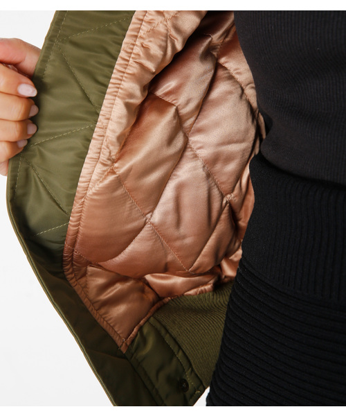 SLY（スライ）の「COMFY MA-1（ブルゾン・レディース・カーキ/ブラック/ライトグレー・2/1）」の12枚目の写真