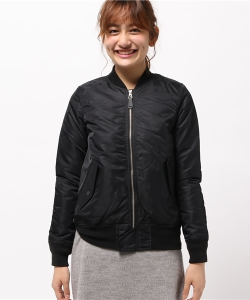 SLY（スライ）の「COMFY MA-1（ブルゾン・レディース・カーキ/ブラック/ライトグレー・2/1）」の21枚目の写真