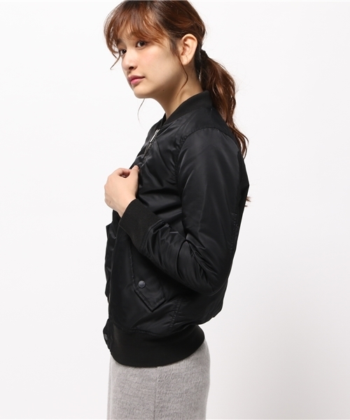 SLY（スライ）の「COMFY MA-1（ブルゾン・レディース・カーキ/ブラック/ライトグレー・2/1）」の22枚目の写真