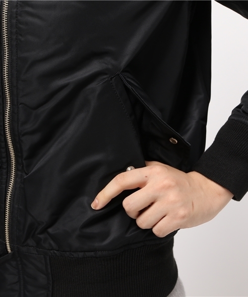 SLY（スライ）の「COMFY MA-1（ブルゾン・レディース・カーキ/ブラック/ライトグレー・2/1）」の15枚目の写真