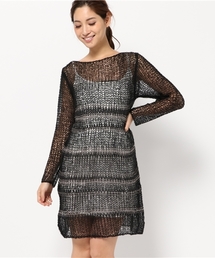 モヘアボーダーワンピース