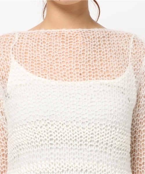 Banner Barrett(バナーバレット)の「モヘアボーダーワンピース(ワンピース・レディース・ブラック/オフホワイト・38)」の6枚目の写真