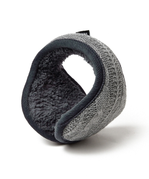 BEAMS（ビームス）の「BEAMS / ケーブル イヤーマフラー 16FW（イヤーマフ・メンズ・ネイビー/ブラック/グレー・ONE SIZE）」の5枚目の写真