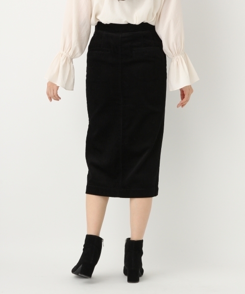 A part by（アパートバイ）の「スリットコーデュロイスカート 737632 （スカート・レディース・オフホワイト/マスタード/ブラック・MEDIUM/LARGE）」の9枚目の写真