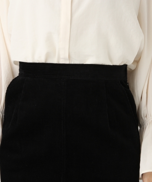 A part by（アパートバイ）の「スリットコーデュロイスカート 737632 （スカート・レディース・オフホワイト/マスタード/ブラック・MEDIUM/LARGE）」の10枚目の写真