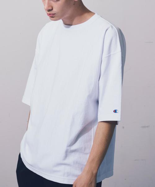 Champion（チャンピオン）の「＜Champion × monkey time＞ REVERSE WEAVE TEE/Tシャツ ◆（Tシャツ/カットソー・メンズ・ホワイト/ブラック/ネイビー/ターコイズブルー/シャーベット/レッド/イエロー/ライトピンク・LARGE/MEDIUM/X-LARGE/SMALL）」の13枚目の写真