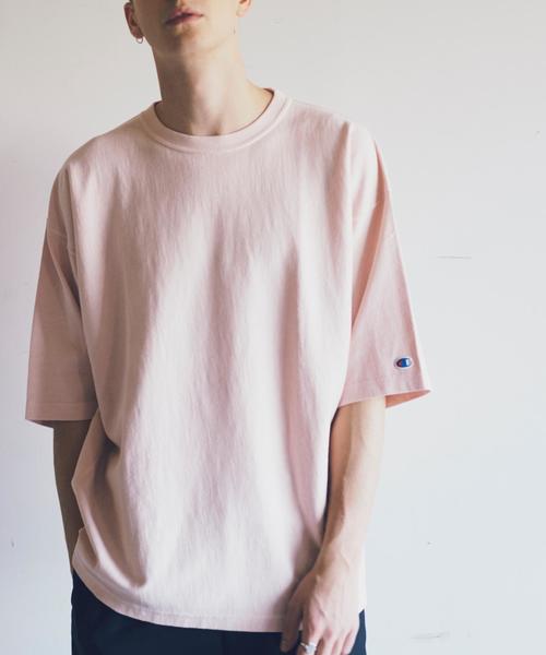 Champion（チャンピオン）の「＜Champion × monkey time＞ REVERSE WEAVE TEE/Tシャツ ◆（Tシャツ/カットソー・メンズ・ホワイト/ブラック/ネイビー/ターコイズブルー/シャーベット/レッド/イエロー/ライトピンク・LARGE/MEDIUM/X-LARGE/SMALL）」の15枚目の写真