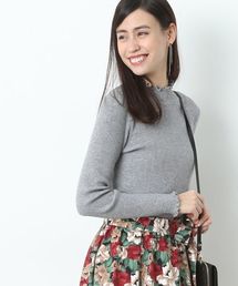 VIS | 【静電気防止】リブハイネックプルオーバー(ニット/セーター)