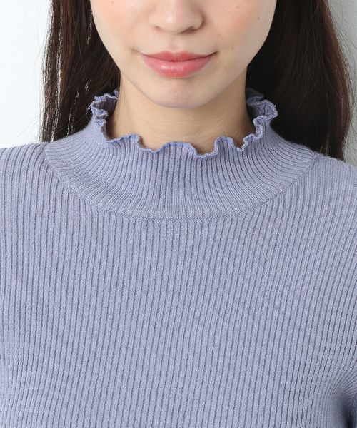 VIS（ビス）の「【静電気防止】リブハイネックプルオーバー（ニット/セーター・レディース・ホワイト/オフホワイト/ブラック/ライトグレー/サックスブルー/ピンク系その他・FREE）」の11枚目の写真