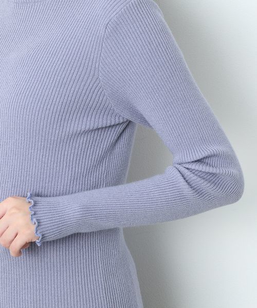VIS（ビス）の「【静電気防止】リブハイネックプルオーバー（ニット/セーター・レディース・ホワイト/オフホワイト/ブラック/ライトグレー/サックスブルー/ピンク系その他・FREE）」の17枚目の写真