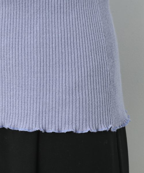 VIS（ビス）の「【静電気防止】リブハイネックプルオーバー（ニット/セーター・レディース・ホワイト/オフホワイト/ブラック/ライトグレー/サックスブルー/ピンク系その他・FREE）」の9枚目の写真