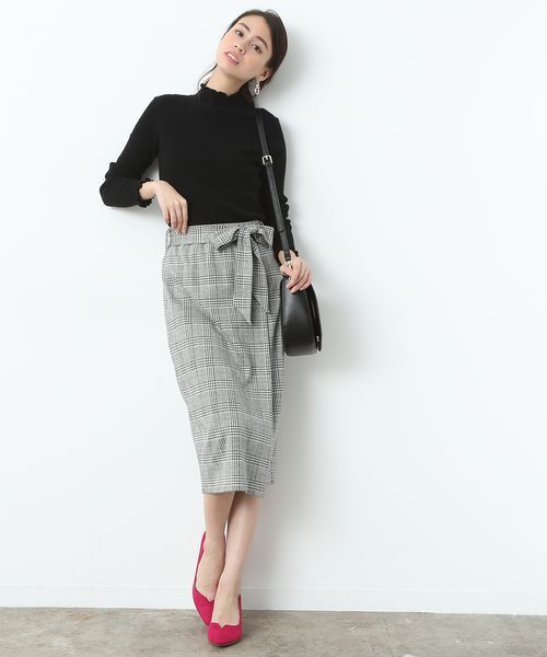 VIS（ビス）の「【静電気防止】リブハイネックプルオーバー（ニット/セーター・レディース・ホワイト/オフホワイト/ブラック/ライトグレー/サックスブルー/ピンク系その他・FREE）」の19枚目の写真