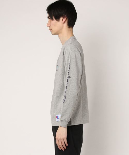 Champion(チャンピオン)の「【Champion/チャンピオン】メンズ アクションスタイル ロングスリーブTシャツ(Tシャツ/カットソー・メンズ・ホワイト/グレー/ネイビー・X-LARGE/LARGE/MEDIUM/SMALL)」の4枚目の写真