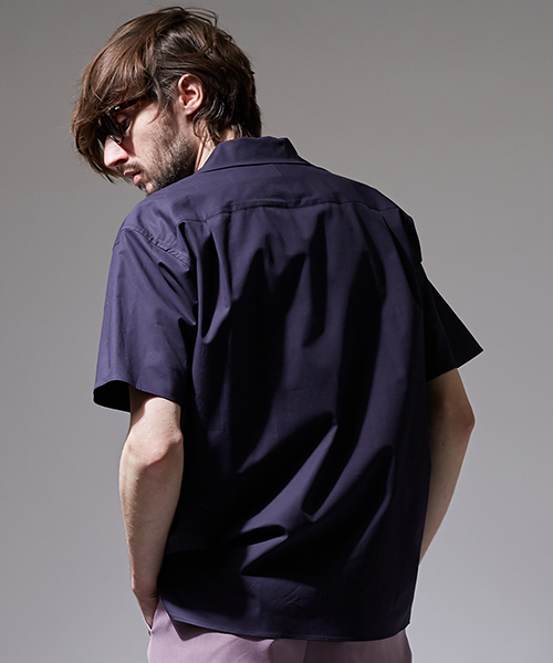 UNITED TOKYO（ユナイテッドトウキョウ）の「SUVINコットンオープンカラーシャツ（シャツ/ブラウス・メンズ・ネイビー/ブラウン/ホワイト/サックスブルー・1/2/3）」の6枚目の写真