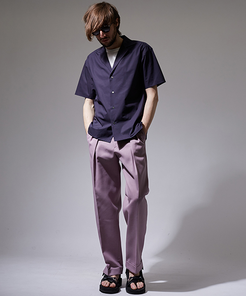 UNITED TOKYO（ユナイテッドトウキョウ）の「SUVINコットンオープンカラーシャツ（シャツ/ブラウス・メンズ・ネイビー/ブラウン/ホワイト/サックスブルー・1/2/3）」の9枚目の写真