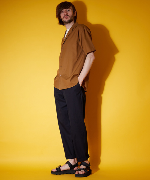 UNITED TOKYO（ユナイテッドトウキョウ）の「SUVINコットンオープンカラーシャツ（シャツ/ブラウス・メンズ・ネイビー/ブラウン/ホワイト/サックスブルー・1/2/3）」の10枚目の写真