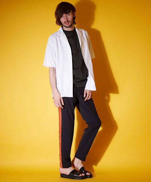 UNITED TOKYO（ユナイテッドトウキョウ）の「SUVINコットンオープンカラーシャツ（シャツ/ブラウス・メンズ・ネイビー/ブラウン/ホワイト/サックスブルー・1/2/3）」の12枚目の写真