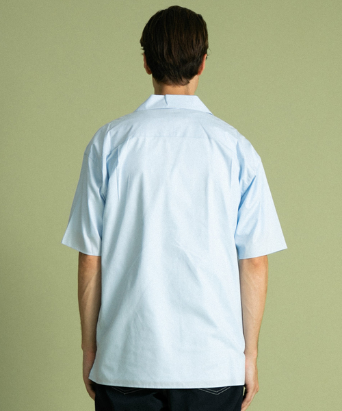 UNITED TOKYO（ユナイテッドトウキョウ）の「SUVINコットンオープンカラーシャツ（シャツ/ブラウス・メンズ・ネイビー/ブラウン/ホワイト/サックスブルー・1/2/3）」の15枚目の写真