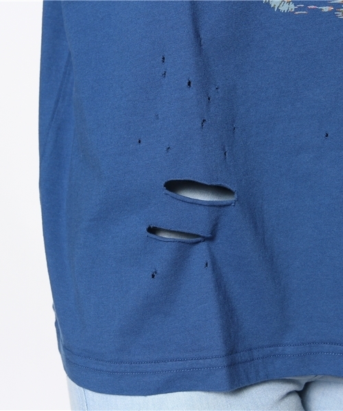 Kastane（カスタネ）の「ハワイプリントTEE（Tシャツ/カットソー・レディース・オフホワイト/イエロー/ブルー・FREE）」の10枚目の写真