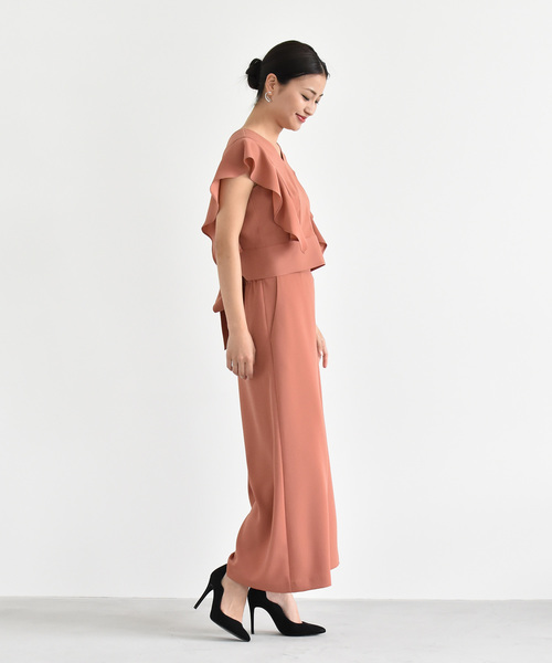 kaene（カエン）の「バックリボンセットアップ（つなぎ/オールインワン・レディース・ブラック/グレー/ダークオレンジ/グリーン/ネイビー・38/36）」の9枚目の写真