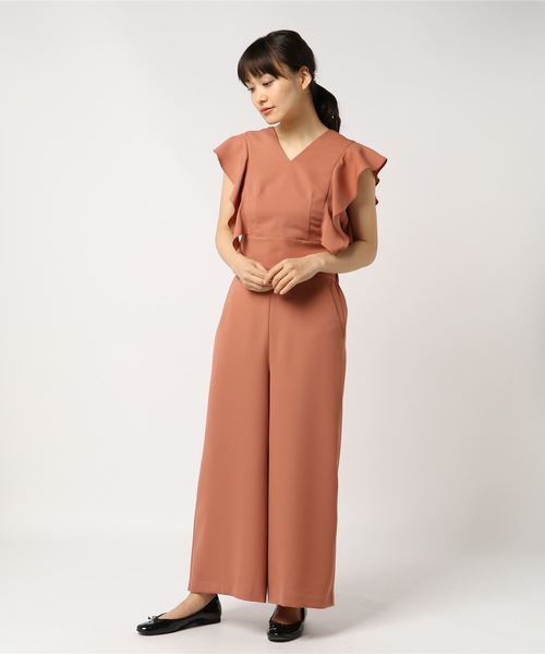 kaene（カエン）の「バックリボンセットアップ（つなぎ/オールインワン・レディース・ブラック/グレー/ダークオレンジ/グリーン/ネイビー・38/36）」の7枚目の写真