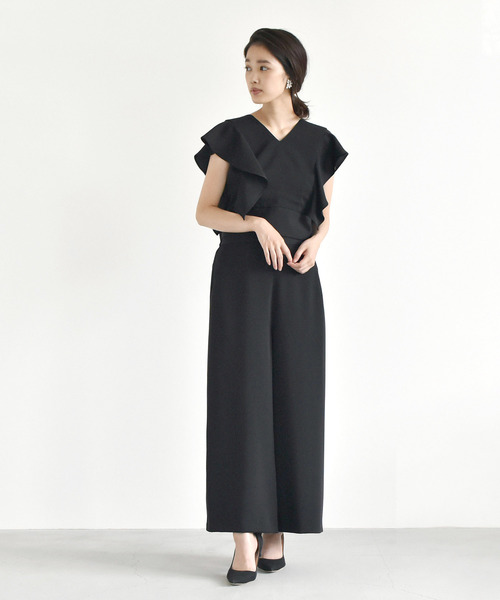 kaene（カエン）の「バックリボンセットアップ（つなぎ/オールインワン・レディース・ブラック/グレー/ダークオレンジ/グリーン/ネイビー・38/36）」の15枚目の写真