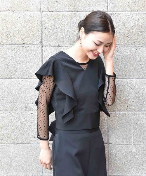 kaene（カエン）の「バックリボンセットアップ（つなぎ/オールインワン・レディース・ブラック/グレー/ダークオレンジ/グリーン/ネイビー・38/36）」の20枚目の写真