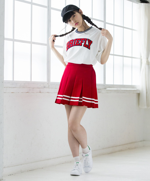 WEGO（ウィゴー）の「WEGO/カラーリブサガラロゴTシャツ（Tシャツ/カットソー・レディース・ホワイト/ブラック/イエロー/パープル/ピンク/グリーン・FREE）」の9枚目の写真