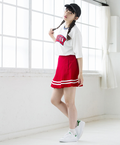 WEGO（ウィゴー）の「WEGO/カラーリブサガラロゴTシャツ（Tシャツ/カットソー・レディース・ホワイト/ブラック/イエロー/パープル/ピンク/グリーン・FREE）」の10枚目の写真