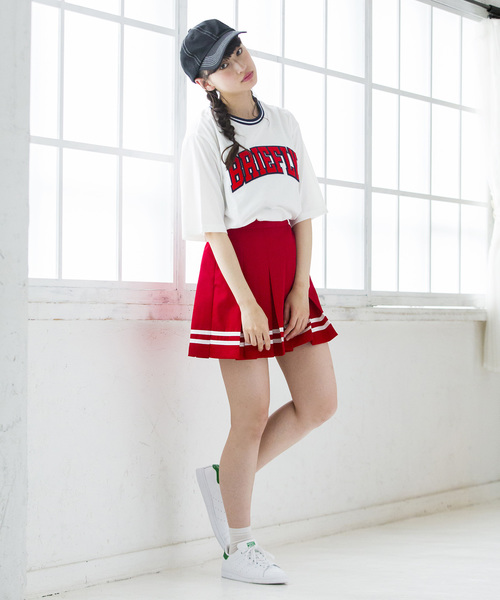 WEGO（ウィゴー）の「WEGO/カラーリブサガラロゴTシャツ（Tシャツ/カットソー・レディース・ホワイト/ブラック/イエロー/パープル/ピンク/グリーン・FREE）」の11枚目の写真