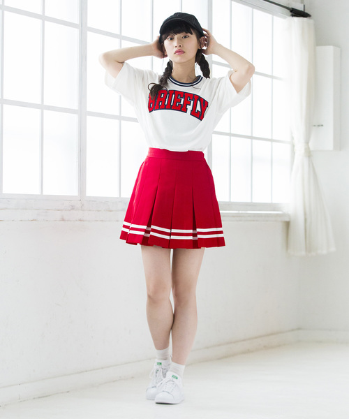 WEGO（ウィゴー）の「WEGO/カラーリブサガラロゴTシャツ（Tシャツ/カットソー・レディース・ホワイト/ブラック/イエロー/パープル/ピンク/グリーン・FREE）」の12枚目の写真