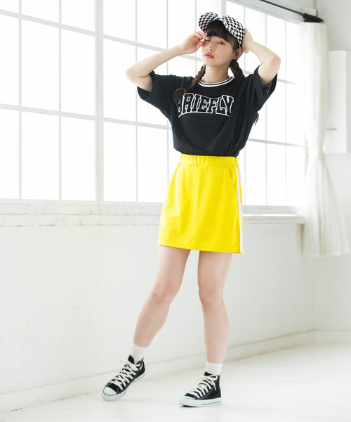 WEGO（ウィゴー）の「WEGO/カラーリブサガラロゴTシャツ（Tシャツ/カットソー・レディース・ホワイト/ブラック/イエロー/パープル/ピンク/グリーン・FREE）」の15枚目の写真