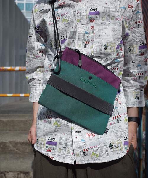 rovtski（ロフトスキー）の「POLY CVサコッシュ（ショルダーバッグ・メンズ・ブラック/グリーン/レッド/マスタード/ネイビー/グレー・FREE）」の4枚目の写真