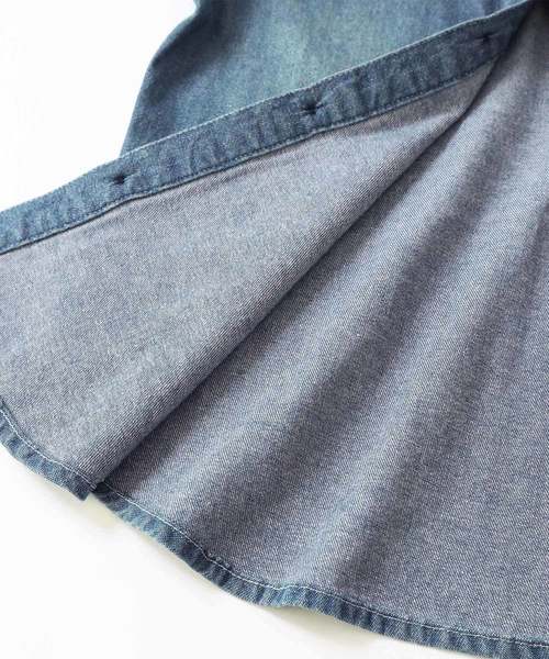 devirock（デビロック）の「長袖デニムシャツ（シャツ/ブラウス・キッズ・ネイビー/サックスブルー/ブルー系その他・110cm/100cm/120cm/130cm/140cm/150cm/160cm）」の15枚目の写真